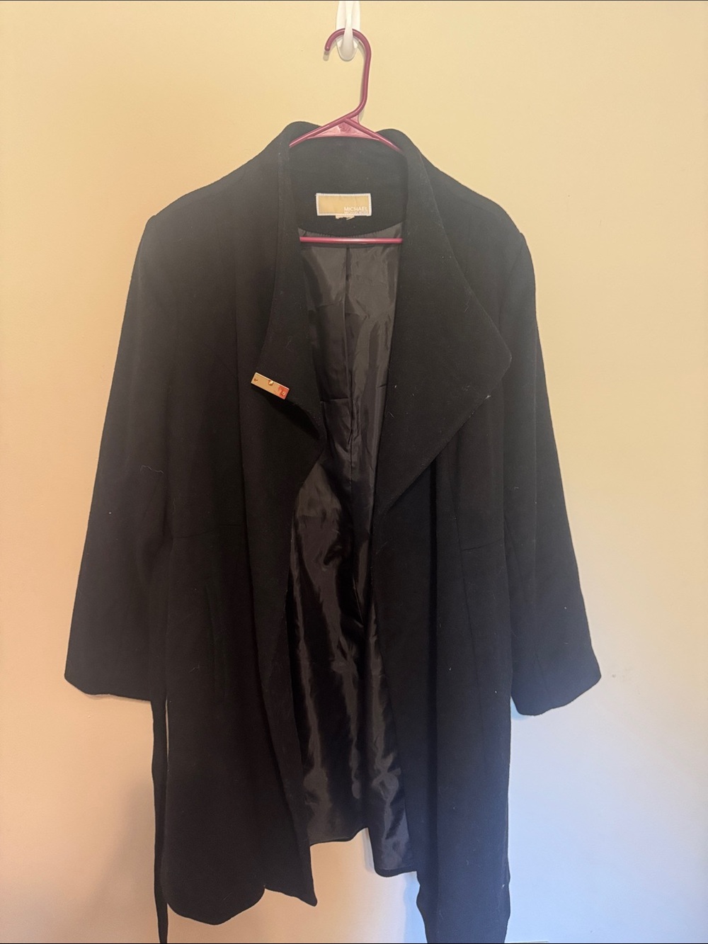 Michaels Black Women's Trench Coat with Satin Lining